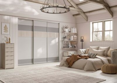 Wardrobe with sliding doors